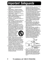 Preview for 4 page of Panasonic Palmcorder PalmSight PV-DV910 Operating Manual