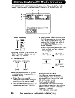 Preview for 20 page of Panasonic Palmcorder PalmSight PV-DV910 Operating Manual