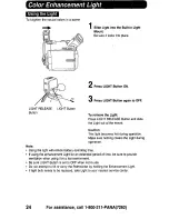 Preview for 24 page of Panasonic Palmcorder PalmSight PV-DV910 Operating Manual