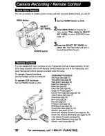 Preview for 30 page of Panasonic Palmcorder PalmSight PV-DV910 Operating Manual