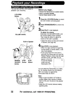 Preview for 32 page of Panasonic Palmcorder PalmSight PV-DV910 Operating Manual