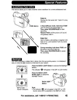 Preview for 45 page of Panasonic Palmcorder PalmSight PV-DV910 Operating Manual