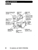 Preview for 62 page of Panasonic Palmcorder PalmSight PV-DV910 Operating Manual