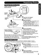 Preview for 9 page of Panasonic Palmcorder PV-A208 Operating Instructions Manual