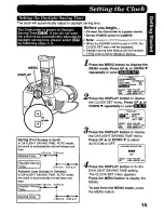 Preview for 15 page of Panasonic Palmcorder PV-A208 Operating Instructions Manual