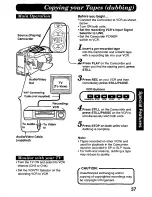 Preview for 37 page of Panasonic Palmcorder PV-A208 Operating Instructions Manual