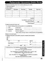 Preview for 39 page of Panasonic Palmcorder PV-A208 Operating Instructions Manual