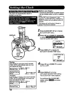 Preview for 12 page of Panasonic Palmcorder PV-A226 User Manual