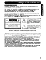 Preview for 3 page of Panasonic Palmcorder PV-A228 User Manual