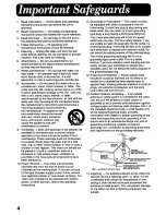 Preview for 4 page of Panasonic Palmcorder PV-A228 User Manual