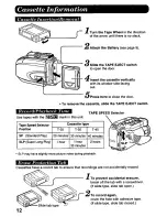 Preview for 12 page of Panasonic Palmcorder PV-A228 User Manual