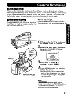 Preview for 21 page of Panasonic Palmcorder PV-A286 User Manual