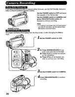 Preview for 22 page of Panasonic Palmcorder PV-A286 User Manual