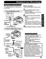 Preview for 25 page of Panasonic Palmcorder PV-A286 User Manual