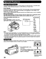 Preview for 28 page of Panasonic Palmcorder PV-A286 User Manual