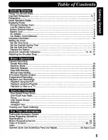 Preview for 5 page of Panasonic Palmcorder PV-A396 User Manual