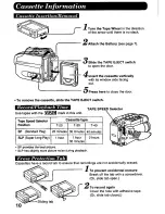 Preview for 10 page of Panasonic Palmcorder PV-A396 User Manual