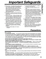 Preview for 5 page of Panasonic Palmcorder PV-D29 User Manual