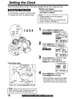 Preview for 16 page of Panasonic Palmcorder PV-D29 User Manual