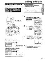 Preview for 17 page of Panasonic Palmcorder PV-D29 User Manual