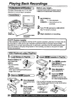 Preview for 21 page of Panasonic Palmcorder PV-D301 Operating Manual