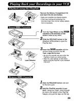 Preview for 29 page of Panasonic Palmcorder PV-D318 User Manual