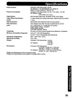 Preview for 39 page of Panasonic Palmcorder PV-D407 User Manual