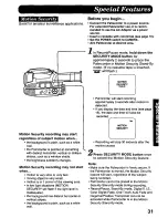 Preview for 31 page of Panasonic Palmcorder PV-D417 User Manual