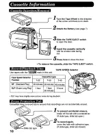 Preview for 10 page of Panasonic Palmcorder PV-D427 User Manual