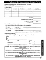 Preview for 37 page of Panasonic Palmcorder PV-D427 User Manual