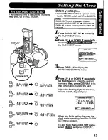 Preview for 13 page of Panasonic Palmcorder PV-D476 User Manual