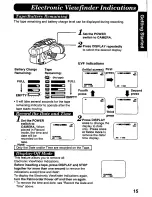 Preview for 15 page of Panasonic Palmcorder PV-D476 User Manual