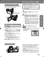 Preview for 23 page of Panasonic Palmcorder PV-DV401 Operating Manual