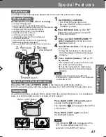 Preview for 47 page of Panasonic Palmcorder PV-DV401 Operating Manual