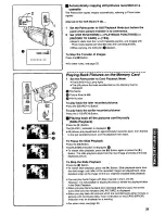 Preview for 35 page of Panasonic Palmcorder PV-DV951 Operating Manual