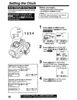 Preview for 20 page of Panasonic Palmcorder PV-L50 User Manual