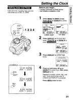 Preview for 21 page of Panasonic Palmcorder PV-L50 User Manual