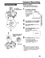 Preview for 23 page of Panasonic Palmcorder PV-L50 User Manual