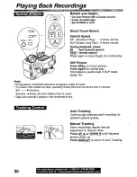 Preview for 30 page of Panasonic Palmcorder PV-L50 User Manual