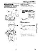 Preview for 43 page of Panasonic Palmcorder PV-L50 User Manual