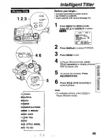 Preview for 45 page of Panasonic Palmcorder PV-L50 User Manual