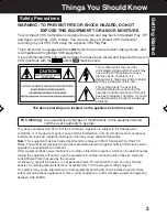 Preview for 3 page of Panasonic Palmcorder PV-L552H Operating Instructions Manual