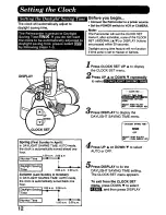 Preview for 12 page of Panasonic Palmcorder PV-L557 User Manual