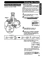 Preview for 13 page of Panasonic Palmcorder PV-L557 User Manual