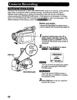 Preview for 22 page of Panasonic Palmcorder PV-L557 User Manual