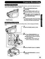 Preview for 23 page of Panasonic Palmcorder PV-L557 User Manual