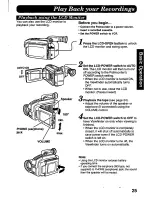 Preview for 25 page of Panasonic Palmcorder PV-L557 User Manual