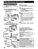 Preview for 26 page of Panasonic Palmcorder PV-L557 User Manual