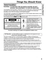 Preview for 3 page of Panasonic Palmcorder PV-L561 User Manual