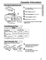 Preview for 11 page of Panasonic Palmcorder PV-L561 User Manual